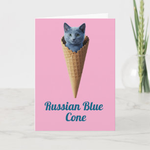 Tarjeta Cono azul ruso