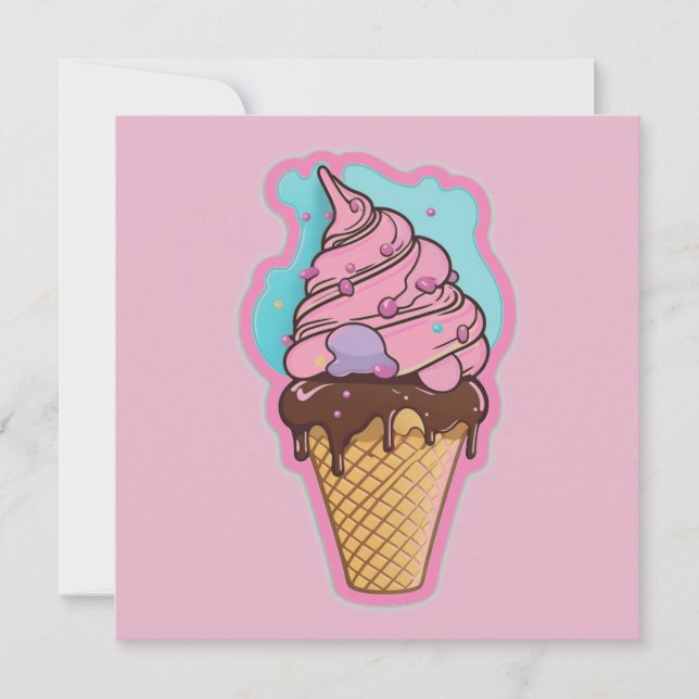Tarjeta Cono de helado (Anverso)