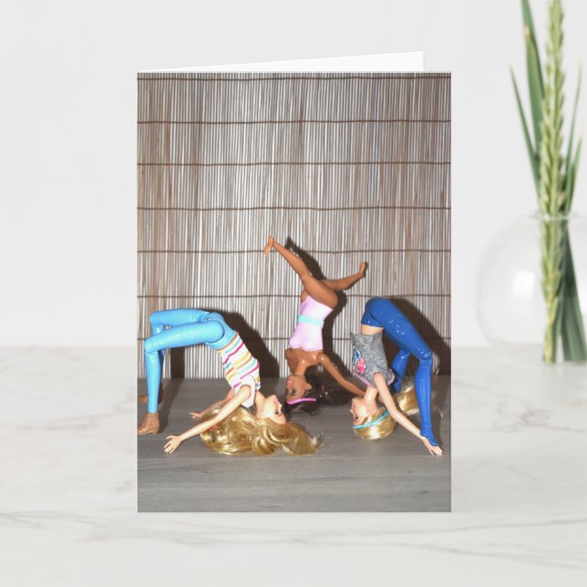 Tarjeta Conoce a las Chicas del Gimnasio. (Anverso)