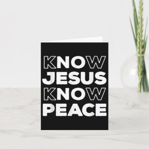 Tarjeta Conoce Jesús Conoce Paz Iglesia Fe Cristiana Insra