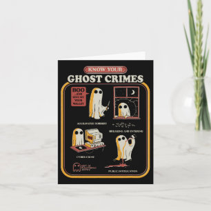 Tarjeta Conoce tu fantasma critica la divertida Halloween