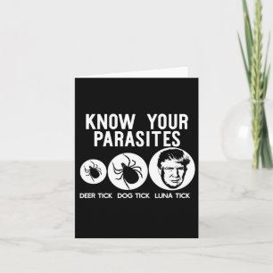 Tarjeta Conoce tus parásitos anti-triunfo resiste T Shirt