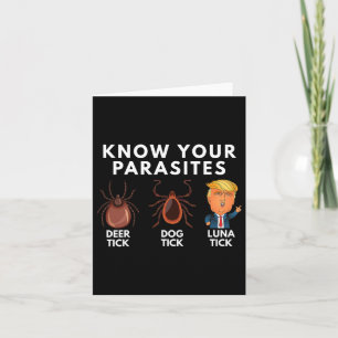 Tarjeta Conoce tus parásitos perro martillo de ciervo mart