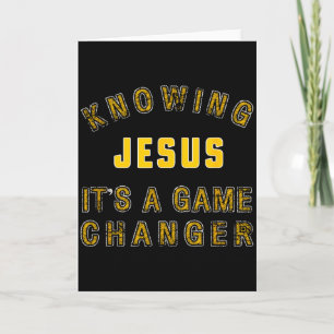 Tarjeta Conociendo a Jesús es un cambio de juego 
