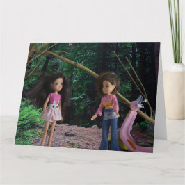 Tarjeta Conociendo a mi hermana en el bosque