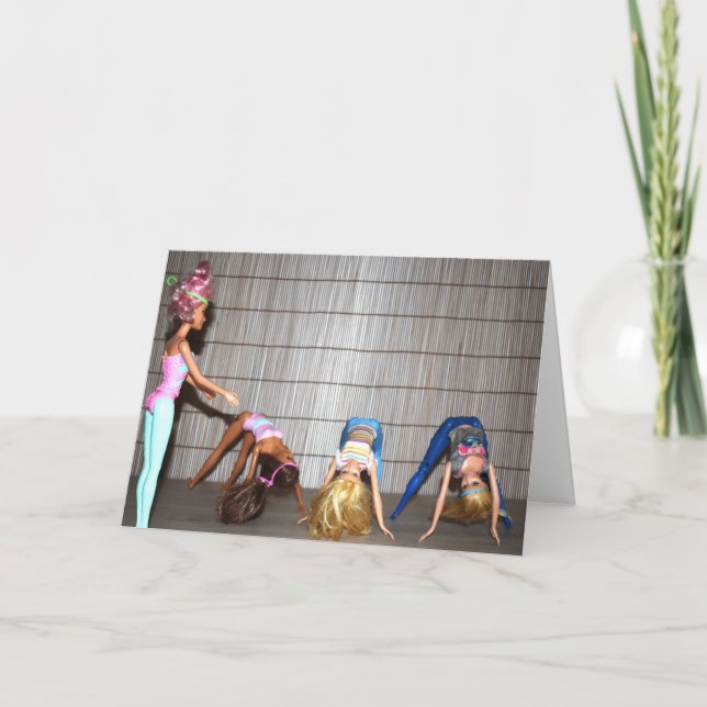 Tarjeta Conozca a los Chicas del gimnasio. (Anverso)