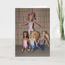 Tarjeta Conozca a los Chicas del gimnasio.