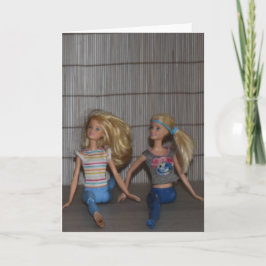 Tarjeta Conozca a los Chicas del gimnasio.