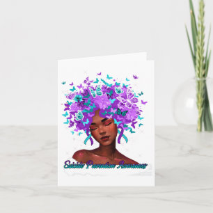 Tarjeta Consciente De La Prevención Del Suicidio Verde azu