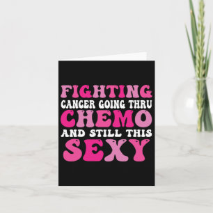 Tarjeta Consciente del cáncer de mama Inspirador y químico