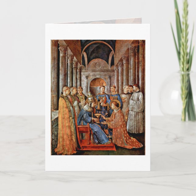 Tarjeta Conscripción De San Lorenzo Por Fra Angelico (Anverso)