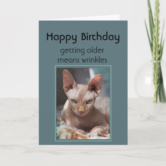Tarjeta Conseguir mayor significa arruinar feliz cumpleaño (Anverso)