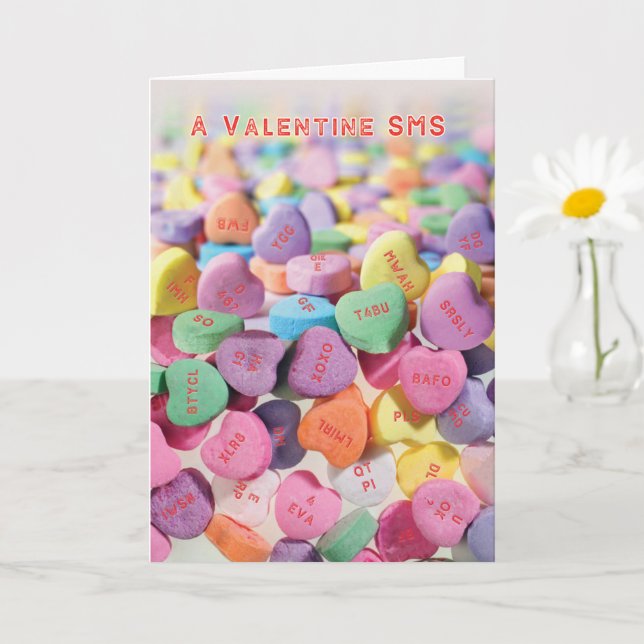 Tarjeta ¿Conseguiste Mis Corazones Vándalos Valentine MSG? (Planta pequeña)