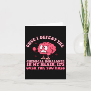 Tarjeta Consejero de ansiedad divertida Depresión Salud Me