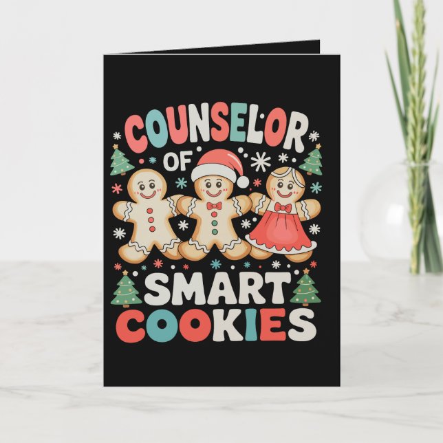 Tarjeta Consejero De Galletas Inteligentes Navidad Profeso (Anverso)