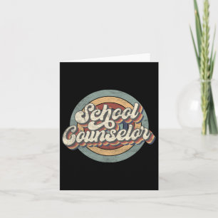 Tarjeta Consejero De La Escuela Retro Ck A Escuadrón De Ma