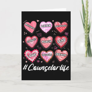 Tarjeta Consejero de Orientación Escolar Vida Corazones Es