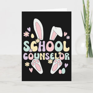 Tarjeta Consejero Escolar Conejo de Pascua Consejería Esco