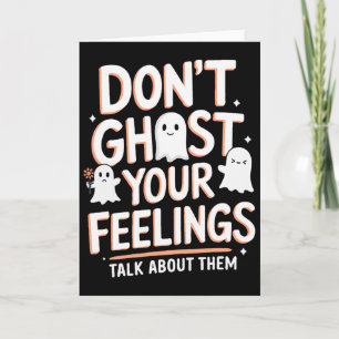 Tarjeta Consejero Escolar de Halloween No Fantasmee Tus Se