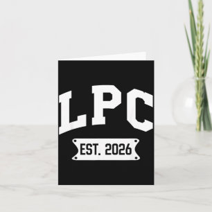 Tarjeta Consejero Profesional Licenciado Est 2026 Lpc