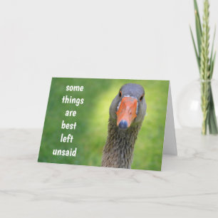 Tarjeta Consejo de cumpleaños de Goose
