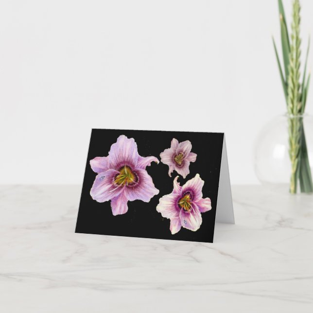 Tarjeta Consejos de Tres Lillies (Anverso)