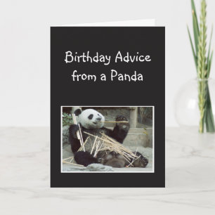 Tarjeta Consejos divertidos de cumpleaños del humor animal