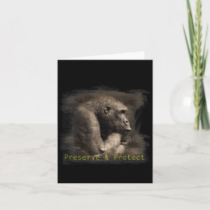 Tarjeta Conservación de la protección ambiental de los gor