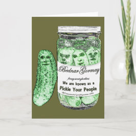 Tarjeta Conserve en vinagre a su gente
