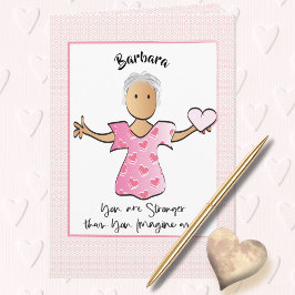 Tarjeta Considere bien su apoyo femenino