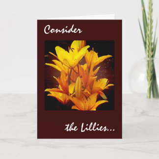 Tarjeta Considere el Lillies