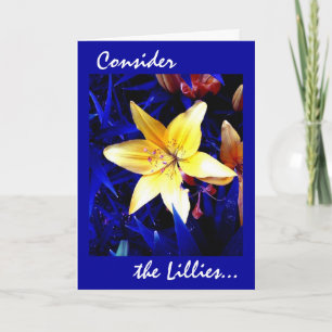 Tarjeta Considere el Lillies