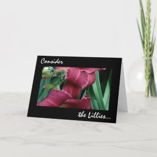 Tarjeta Considere el Lillies