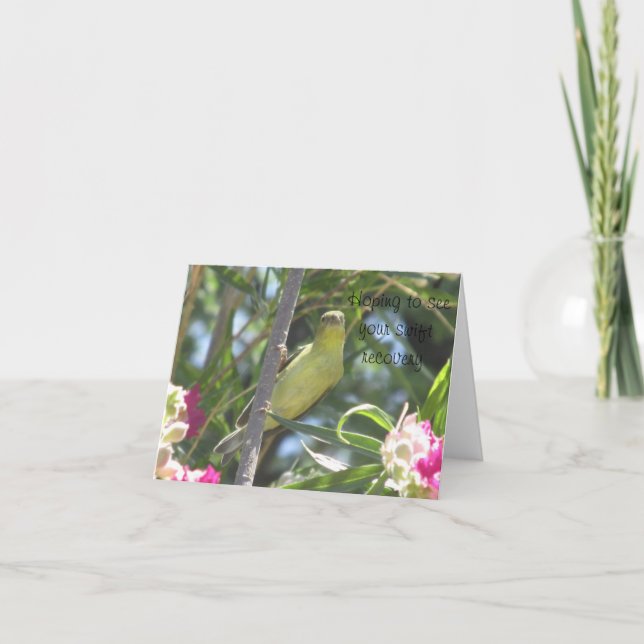 Tarjeta Consiga a pozo pronto poco Goldfinch (Anverso)