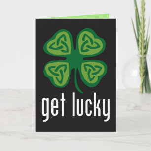 Tarjeta Consiga afortunado - el día de St Patrick de