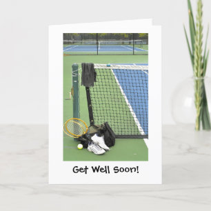 Tarjeta Consiga bien para el jugador de tenis