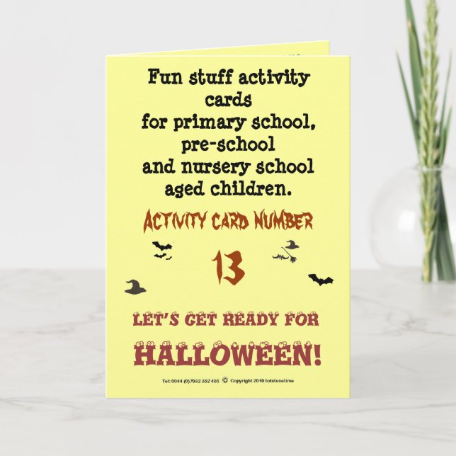 Tarjeta Consiga listo para HALLOWEEN (Anverso)
