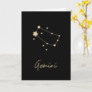 Tarjeta Constelación de Géminis Zodiac