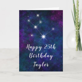 Tarjeta Constelación de Taurus Zodiac Feliz cumpleaños