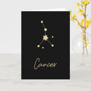 Tarjeta Constelación del cáncer Zodiaco