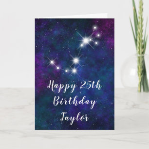 Tarjeta Constelación zodiacal de Escorpio Feliz Cumpleaños