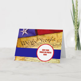 TARJETA CONSTITUCIÓN DE LA FOTO DE ESTADOS UNIDOS