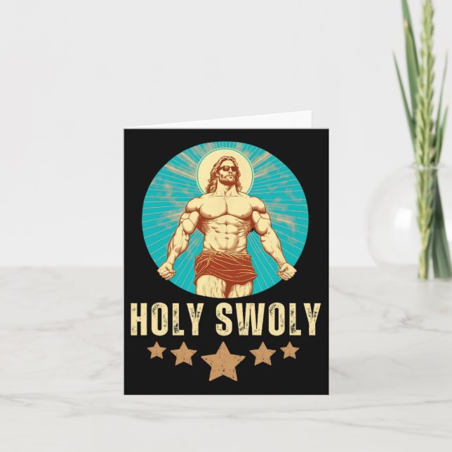 Tarjeta Construcción de cuerpos Jesús Fitness Santo Swoly  (Anverso)