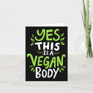 Tarjeta Construcción de cuerpos naturales Vegan Fitness
