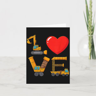 Tarjeta Construcción San Valentín Amor Deletreado Con Cami