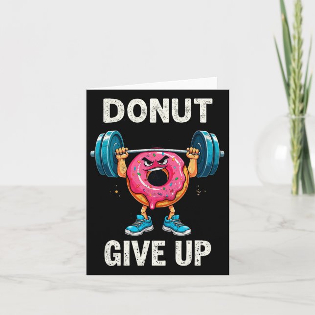 Tarjeta Constructor De Cuerpo Donut Deja De Dar Humor Chis (Anverso)