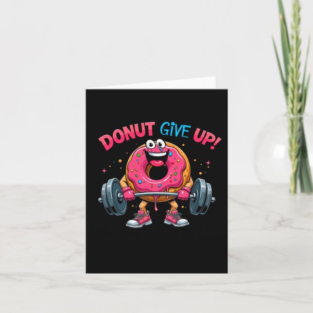 Tarjeta Constructor De Cuerpo Donut Deja De Dar Humor Chis (Anverso)