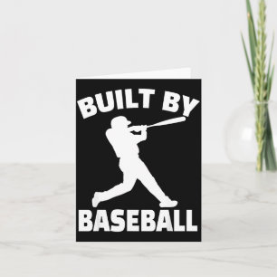 Tarjeta Construido Por Beisbol Divertido Beisbol Para Homb