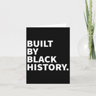 Tarjeta Construido Por La Historia Negra - Junte De Mes De