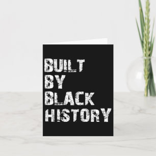 Tarjeta Construido Por La Historia Negra La Historia Negra